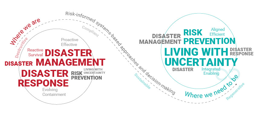 UN DRR infographic about disaster risk